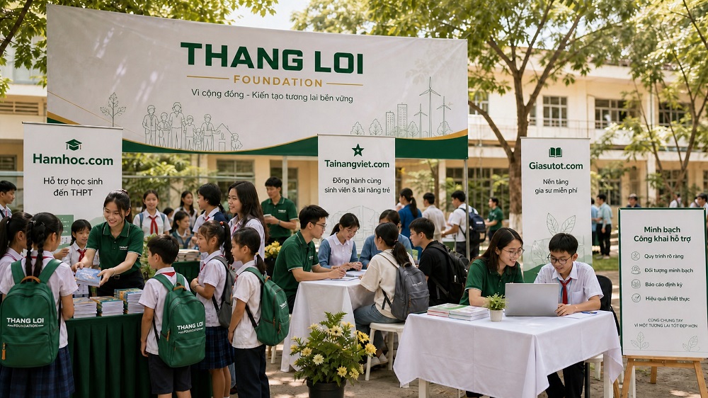 Foundation trong hệ sinh thái Thang Loi Holding: Vì cộng đồng, giáo dục và phát triển bền vững